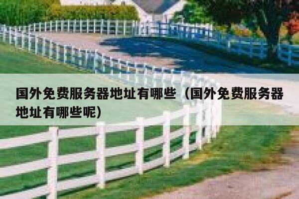 国外免费服务器地址有哪些（国外免费服务器地址有哪些呢） 第1张