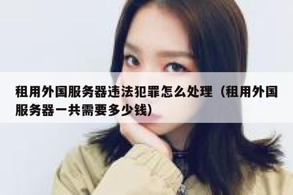 租用外国服务器违法犯罪怎么处理（租用外国服务器一共需要多少钱） 第1张