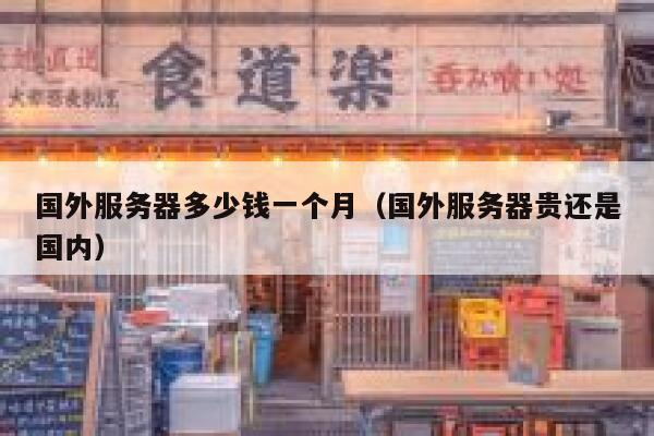 国外服务器多少钱一个月（国外服务器贵还是国内） 第1张