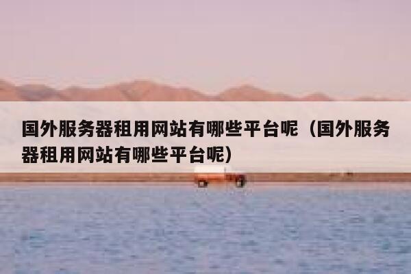 国外服务器租用网站有哪些平台呢（国外服务器租用网站有哪些平台呢） 第1张