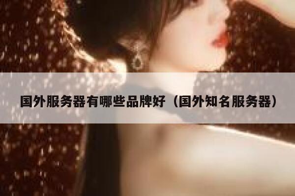 国外服务器有哪些品牌好（国外知名服务器） 第1张