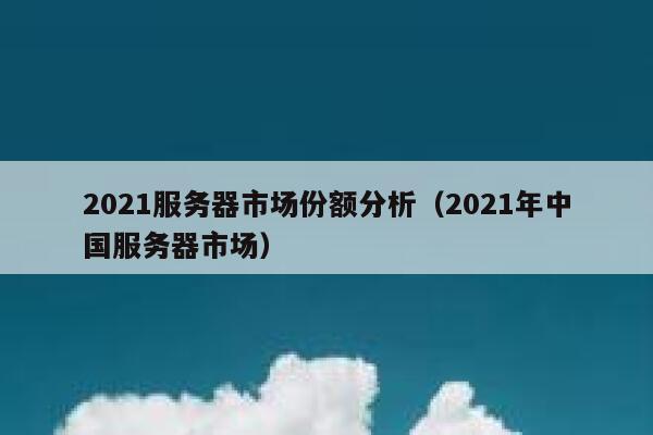 2021服务器市场份额分析(2021年中国服务器市场) 第1张 2021服务器市场份额分析(2021年中国服务器市场) 第1张