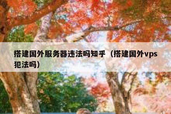 搭建国外服务器违法吗知乎（搭建国外vps犯法吗） 第1张