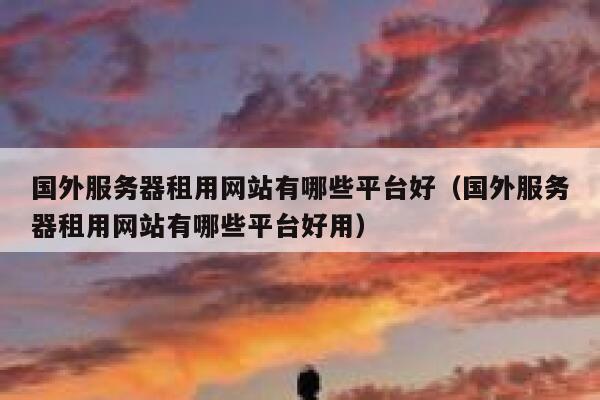 国外服务器租用网站有哪些平台好（国外服务器租用网站有哪些平台好用） 第1张