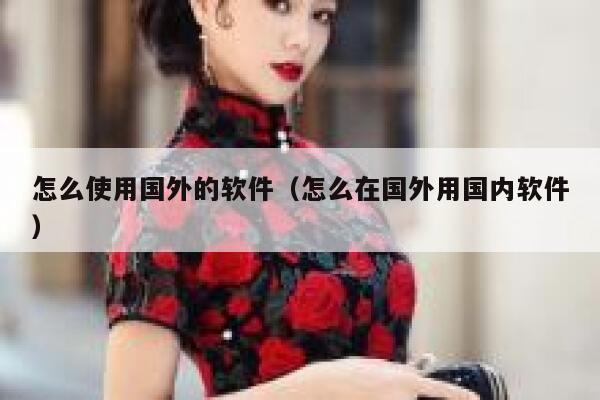怎么使用国外的软件（怎么在国外用国内软件） 第1张