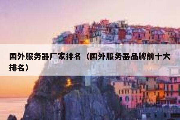 国外服务器厂家排名（国外服务器品牌前十大排名） 第1张