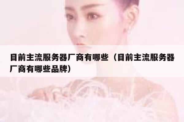 目前主流服务器厂商有哪些（目前主流服务器厂商有哪些品牌） 第1张