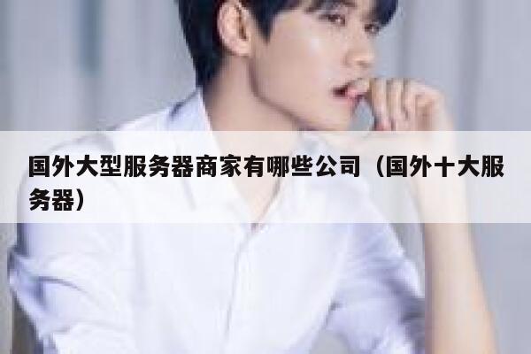 国外大型服务器商家有哪些公司（国外十大服务器） 第1张