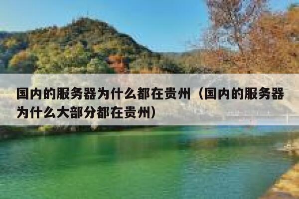 国内的服务器为什么都在贵州（国内的服务器为什么大部分都在贵州） 第1张