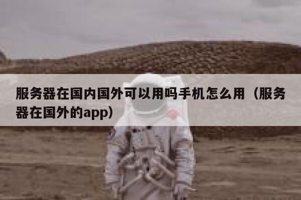 服务器在国内国外可以用吗手机怎么用（服务器在国外的app） 第1张
