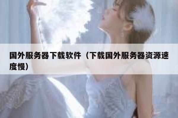 国外服务器下载软件（下载国外服务器资源速度慢） 第1张