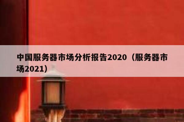 中国服务器市场分析报告2020（服务器市场2021） 第1张