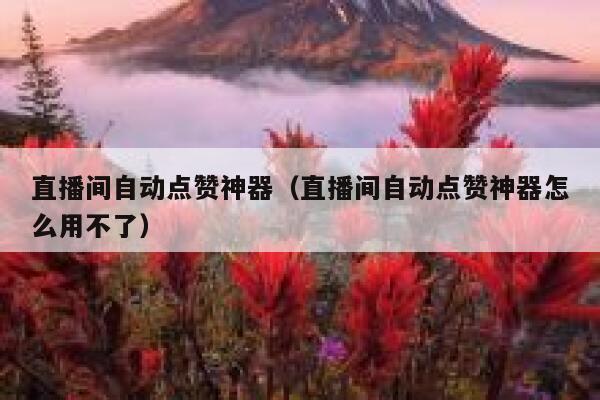 直播间自动点赞神器（直播间自动点赞神器怎么用不了） 第1张