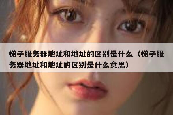 梯子服务器地址和地址的区别是什么（梯子服务器地址和地址的区别是什么意思） 第1张