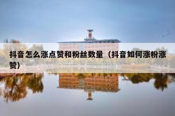抖音怎么涨点赞和粉丝数量（抖音如何涨粉涨赞） 第1张