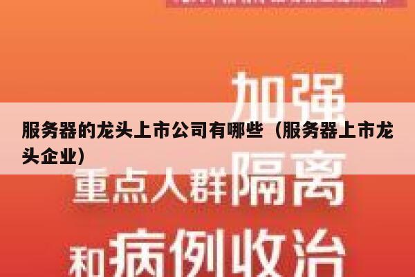服务器的龙头上市公司有哪些(服务器上市龙头企业) 第1张 服务器的龙头上市公司有哪些(服务器上市龙头企业) 第1张
