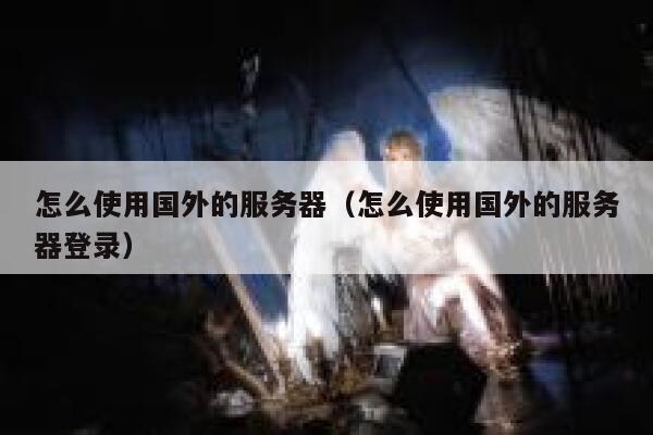怎么使用国外的服务器（怎么使用国外的服务器登录） 第1张