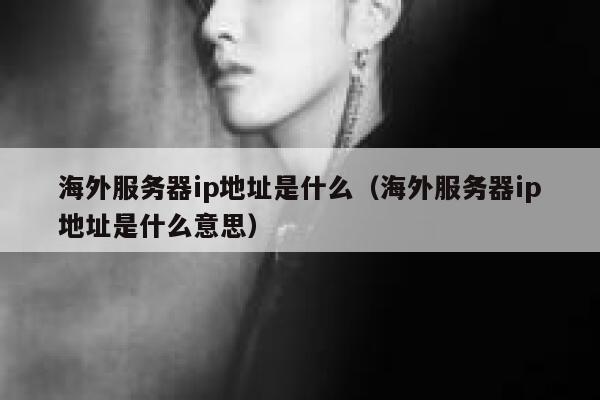 海外服务器ip地址是什么（海外服务器ip地址是什么意思） 第1张