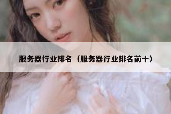 服务器行业排名（服务器行业排名前十） 第1张