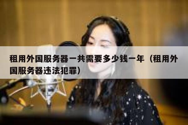 租用外国服务器一共需要多少钱一年（租用外国服务器违法犯罪） 第1张