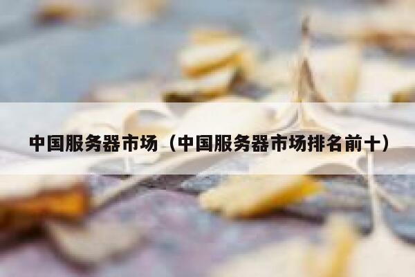 中国服务器市场（中国服务器市场排名前十） 第1张