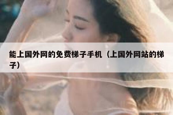 能上国外网的免费梯子手机（上国外网站的梯子） 第1张