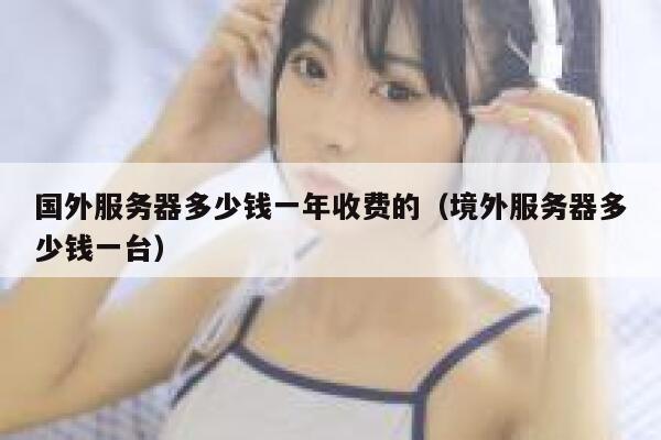 国外服务器多少钱一年收费的（境外服务器多少钱一台） 第1张