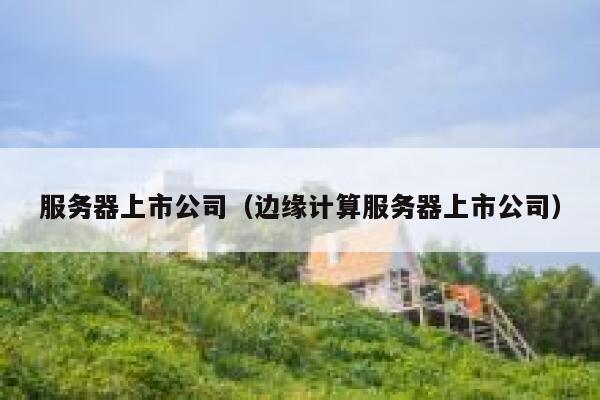 服务器上市公司（边缘计算服务器上市公司） 第1张