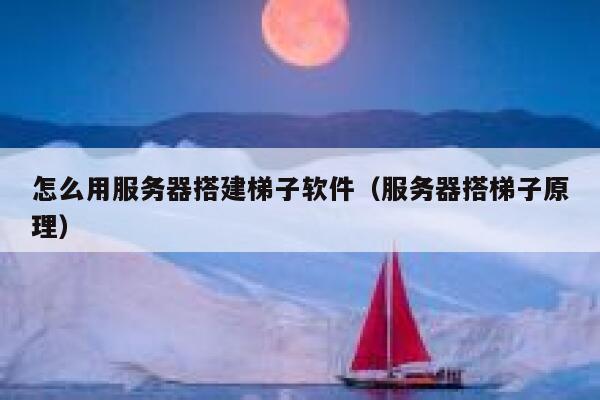 怎么用服务器搭建梯子软件（服务器搭梯子原理） 第1张