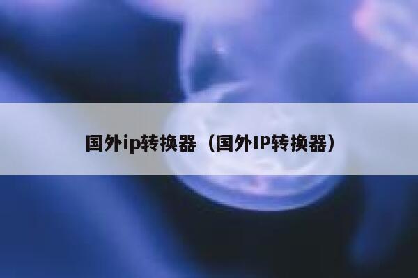国外ip转换器（国外IP转换器） 第1张