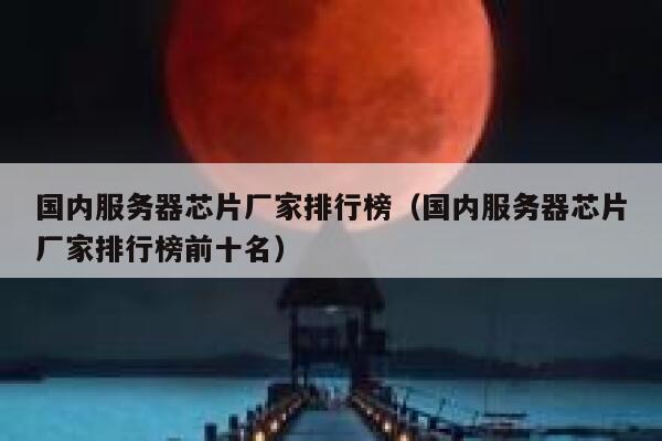 国内服务器芯片厂家排行榜（国内服务器芯片厂家排行榜前十名） 第1张