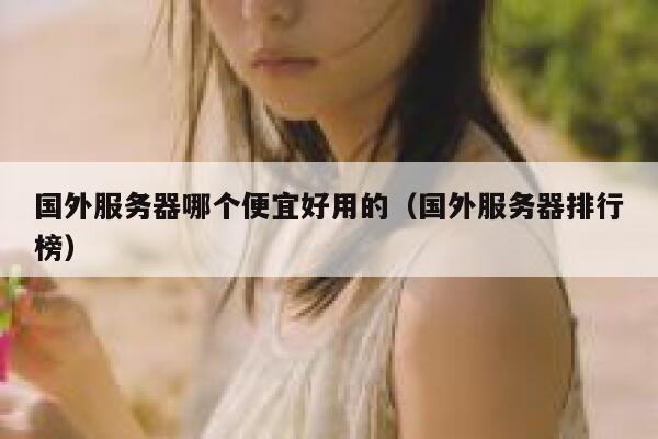 国外服务器哪个便宜好用的（国外服务器排行榜） 第1张