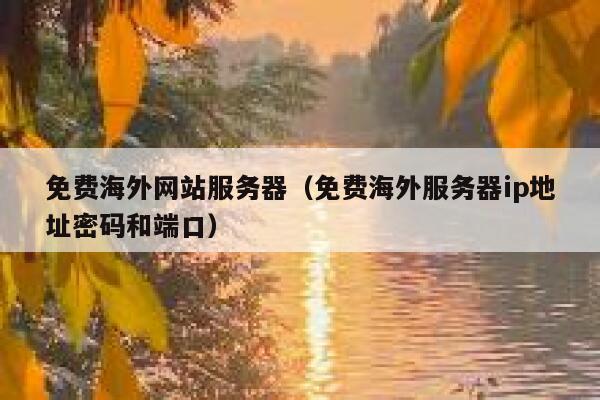 免费海外网站服务器（免费海外服务器ip地址密码和端口） 第1张
