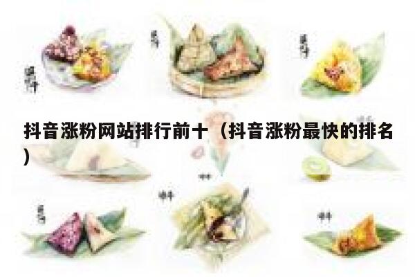 抖音涨粉网站排行前十（抖音涨粉最快的排名） 第1张