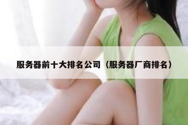服务器前十大排名公司（服务器厂商排名） 第1张