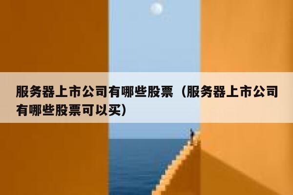 服务器上市公司有哪些股票（服务器上市公司有哪些股票可以买） 第1张