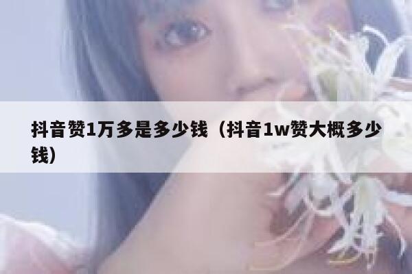 抖音赞1万多是多少钱（抖音1w赞大概多少钱） 第1张
