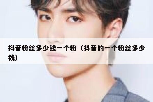 抖音粉丝多少钱一个粉（抖音的一个粉丝多少钱） 第1张