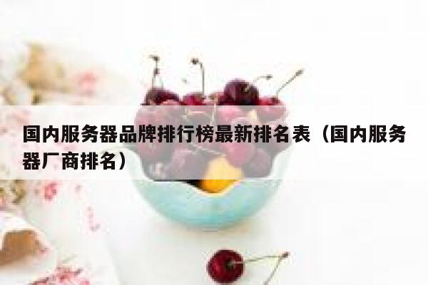 国内服务器品牌排行榜最新排名表（国内服务器厂商排名） 第1张