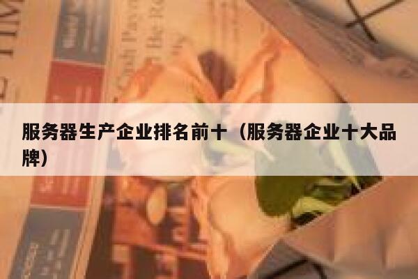 服务器生产企业排名前十（服务器企业十大品牌） 第1张