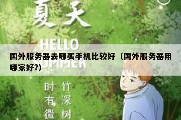 国外服务器去哪买手机比较好（国外服务器用哪家好?） 第1张