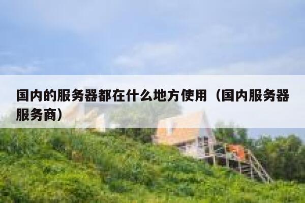 国内的服务器都在什么地方使用（国内服务器服务商） 第1张