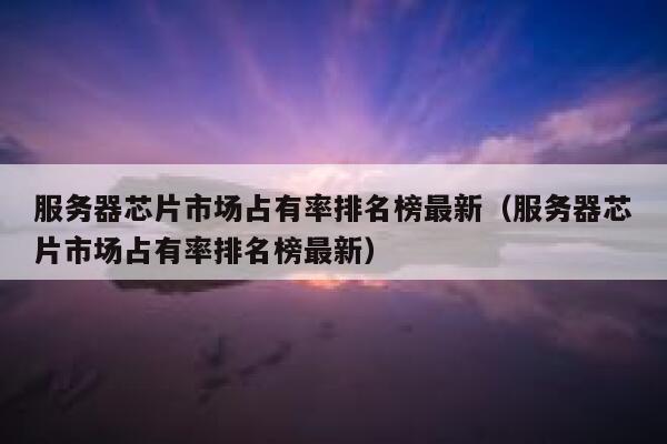 服务器芯片市场占有率排名榜最新(服务器芯片市场占有率排名榜最新) 第1张 服务器芯片市场占有率排名榜最新(服务器芯片市场占有率排名榜最新) 第1张