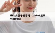 tiktok属于抖音吗（tiktok属于中国的吗）