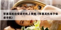 苹果耳机在安卓手机上使用（苹果耳机用于安卓手机）