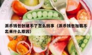 派币钱包创建不了怎么回事（派币钱包加载不出来什么原因）