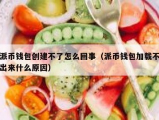 派币钱包创建不了怎么回事（派币钱包加载不出来什么原因）