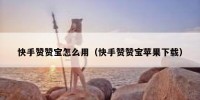 快手赞赞宝怎么用（快手赞赞宝苹果下载）