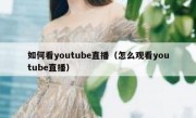 如何看youtube直播（怎么观看youtube直播）