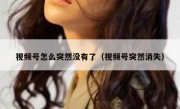 视频号怎么突然没有了（视频号突然消失）
